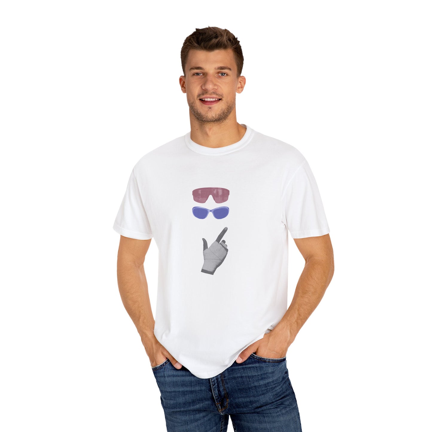 Cool Shades Unisex Garment-Dyed T-Shirt - Trendy Summer Tee